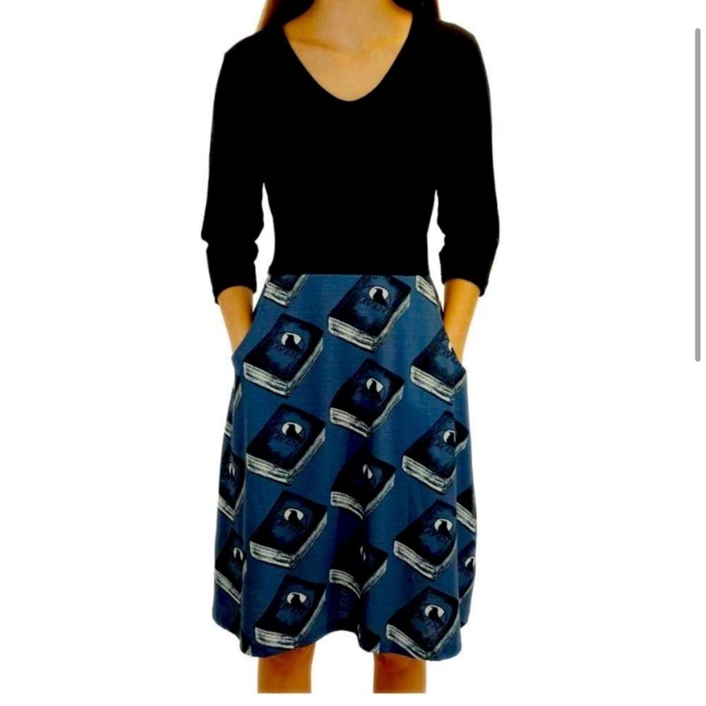 NWOT Svaha “The Raven” dress size S with pockets 100% organic cotton